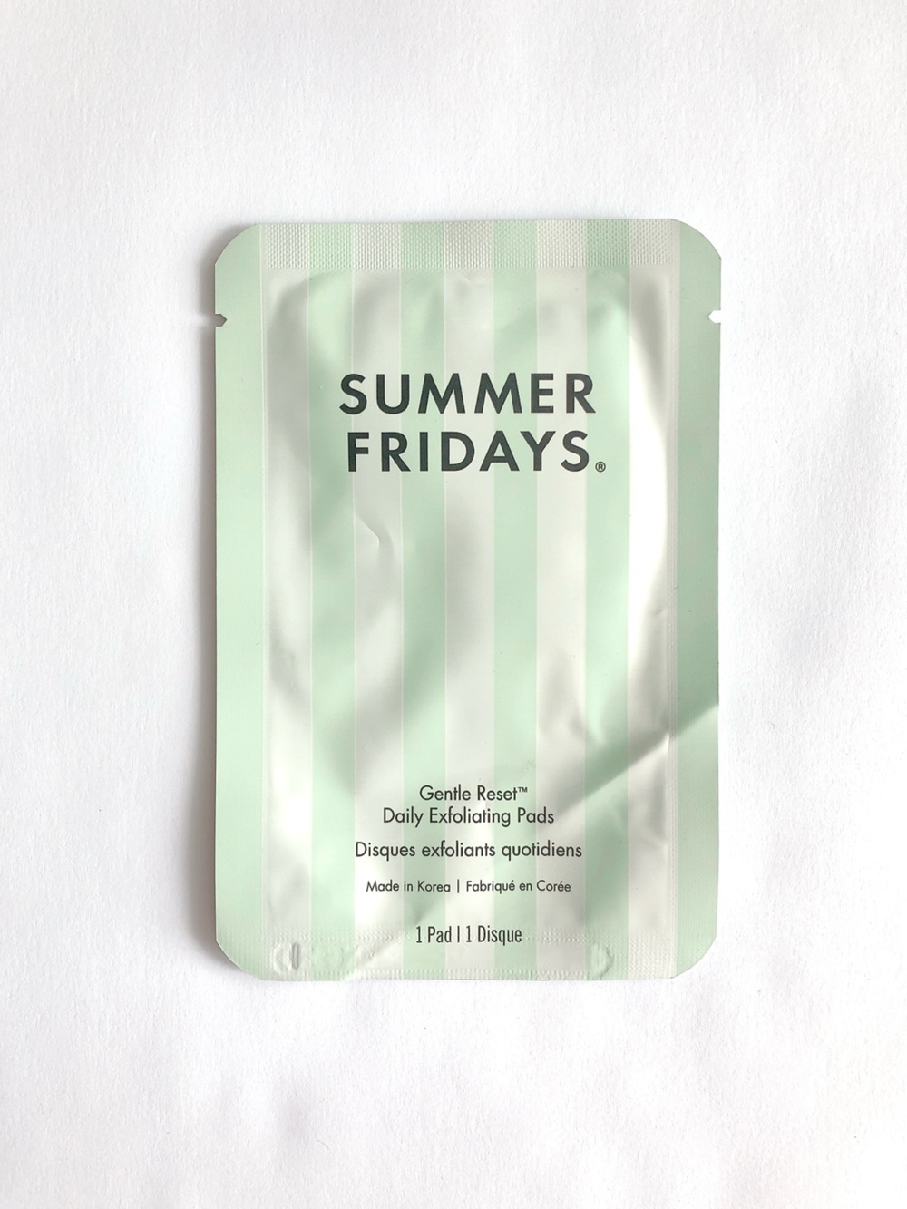 10/$10 Summer Fridays Gentle Reset Daily Exfoliating Pad Korean k beauty